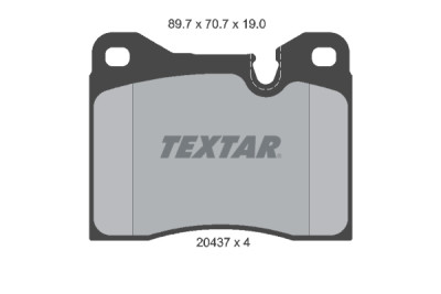 Pastiglie freno TEXTAR 2043702