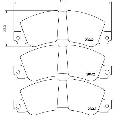 Pastiglie freno TEXTAR 20442 01