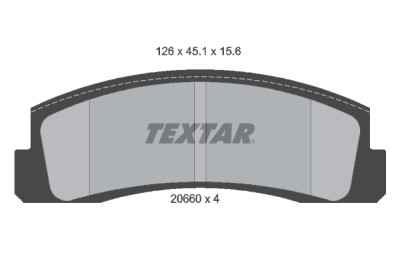 Pastiglie freno TEXTAR 2066001