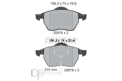 Pastiglie freno TEXTAR 2067602