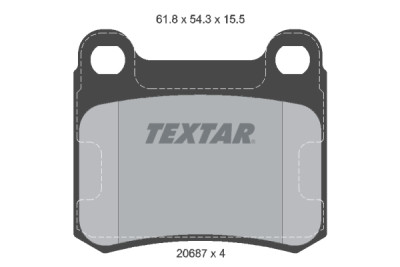 Pastiglie freno TEXTAR 2068701