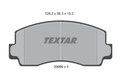 Pastiglie freno TEXTAR 2069901