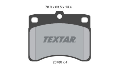 Pastiglie freno TEXTAR 2078001