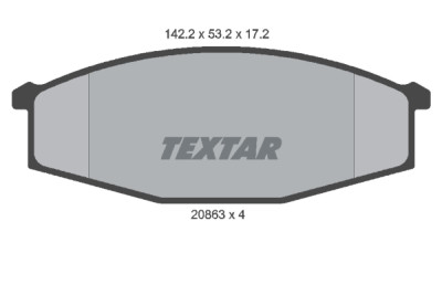 Pastiglie freno TEXTAR 2086301