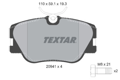 Pastiglie freno TEXTAR 2094102
