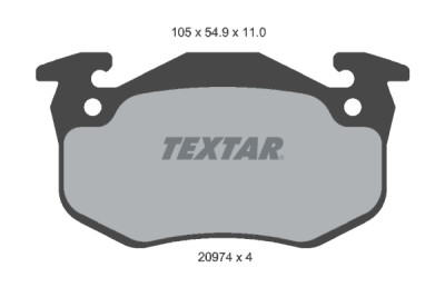 Pastiglie freno TEXTAR 20974 01