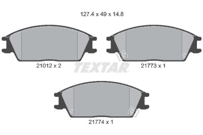 Pastiglie freno TEXTAR 2101202
