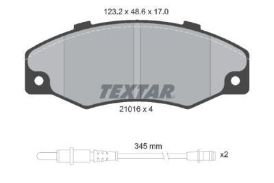 Pastiglie freno TEXTAR 2101602