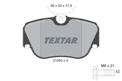 Pastiglie freno TEXTAR 2105503