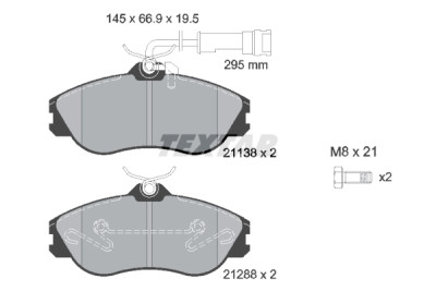 Pastiglie freno TEXTAR 2113802