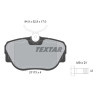 Pastiglie freno TEXTAR 21173.02