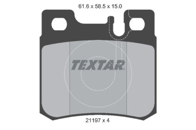 Pastiglie freno TEXTAR 21197 01