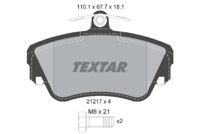 Pastiglie freno TEXTAR 21217.02