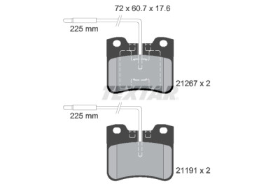 Pastiglie freno TEXTAR 21267.02