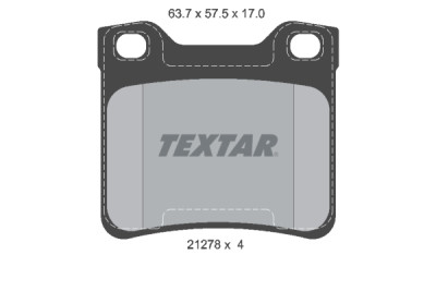 Pastiglie freno TEXTAR 2127803