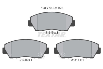 Pastiglie freno TEXTAR 21315 01
