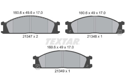 Pastiglie freno TEXTAR 2134702