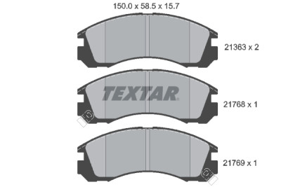 Pastiglie freno TEXTAR 21363 01