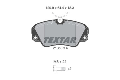 Pastiglie freno TEXTAR 2136801