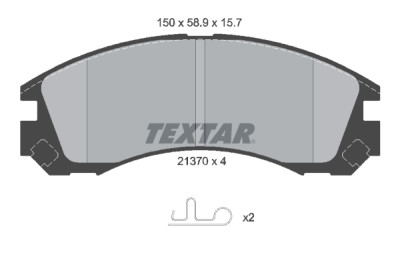 Pastiglie freno TEXTAR 21-37001