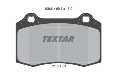 Pastiglie freno TEXTAR 2138102