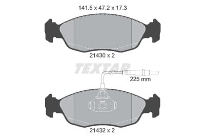 Pastiglie freno TEXTAR 2143001