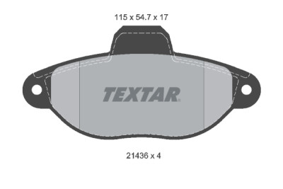 Pastiglie freno TEXTAR 2143602