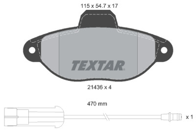 Pastiglie freno TEXTAR 2143603