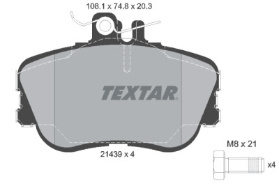 Pastiglie freno TEXTAR 2143905