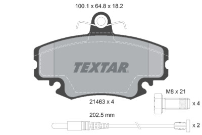 Pastiglie freno TEXTAR 2146304