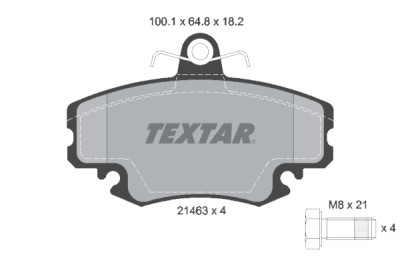 Pastiglie freno TEXTAR 2146306