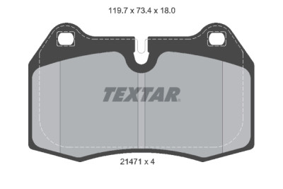 Pastiglie freno TEXTAR 21471.02