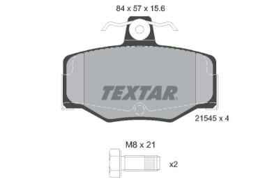 Pastiglie freno TEXTAR 2154501