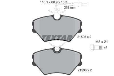 Pastiglie freno TEXTAR 2159502