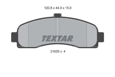 Pastiglie freno TEXTAR 2162601