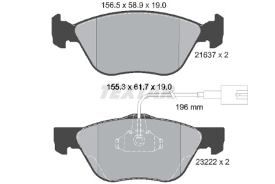 Pastiglie freno TEXTAR 2163702