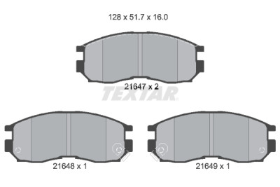 Pastiglie freno TEXTAR 2164701