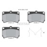 Pastiglie freno TEXTAR 2165404