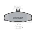 Pastiglie freno TEXTAR 21662 01