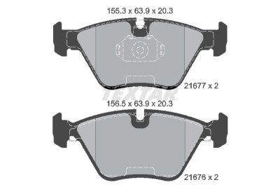 Pastiglie freno TEXTAR 2167703