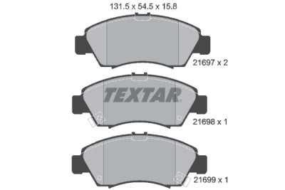 Pastiglie freno TEXTAR 21697 01