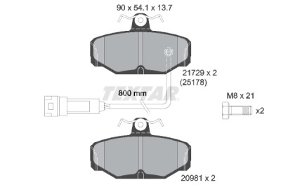 Pastiglie freno TEXTAR 2172901