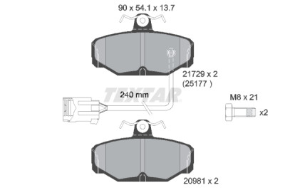 Pastiglie freno TEXTAR 2172902