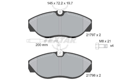 Pastiglie freno TEXTAR 21797 01