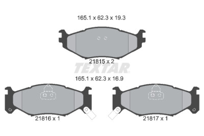 Pastiglie freno TEXTAR 21815 01