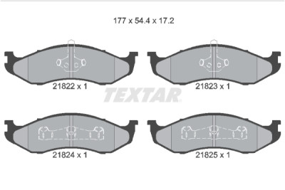 Pastiglie freno TEXTAR 2182202