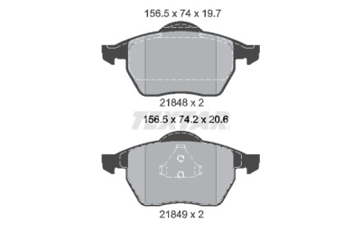 Pastiglie freno TEXTAR 2184802