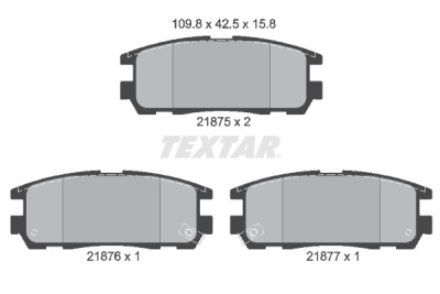 Pastiglie freno TEXTAR 2187501