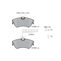 Pastiglie freno TEXTAR 2188801