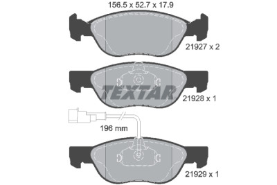 Pastiglie freno TEXTAR 21927 01